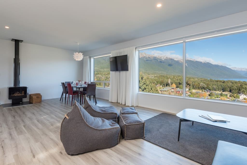 Relax in the open living area