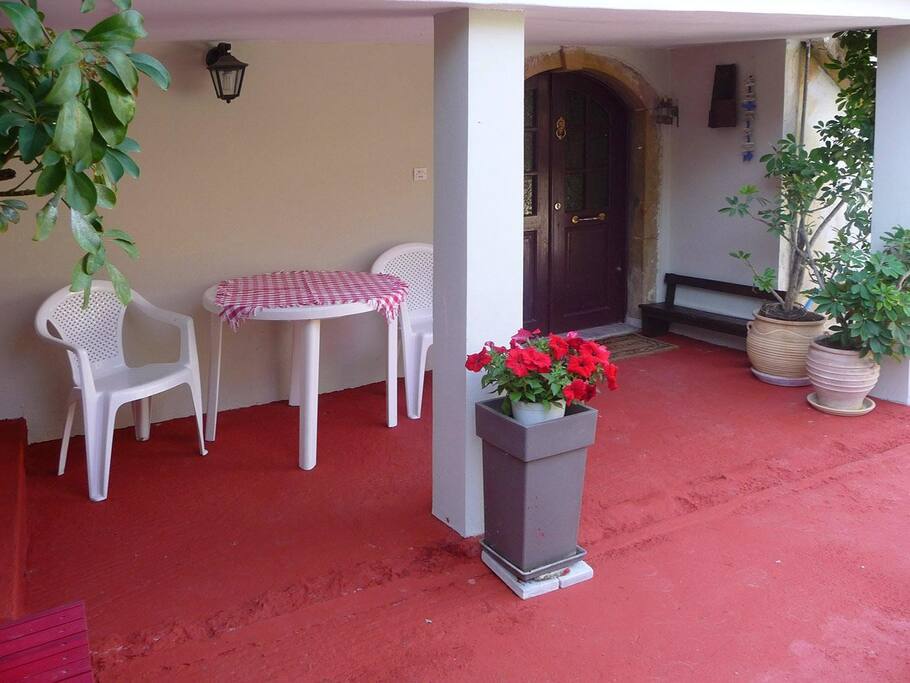 Patio and main entrance