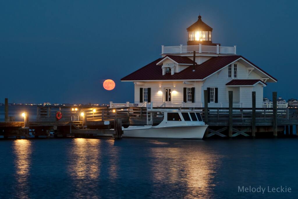 Roanoke Marshes Lighthouse, your view from 2 balconies and a dozen windows.