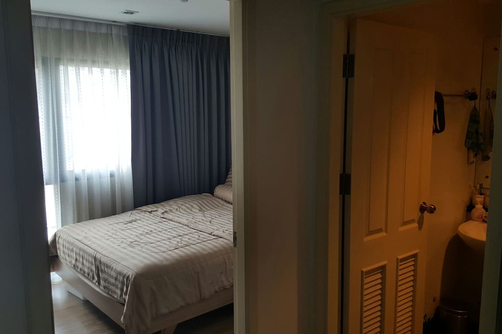 Entrance to room and toilet.