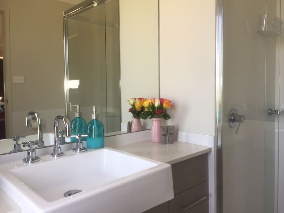 Full bathroom including toilet.