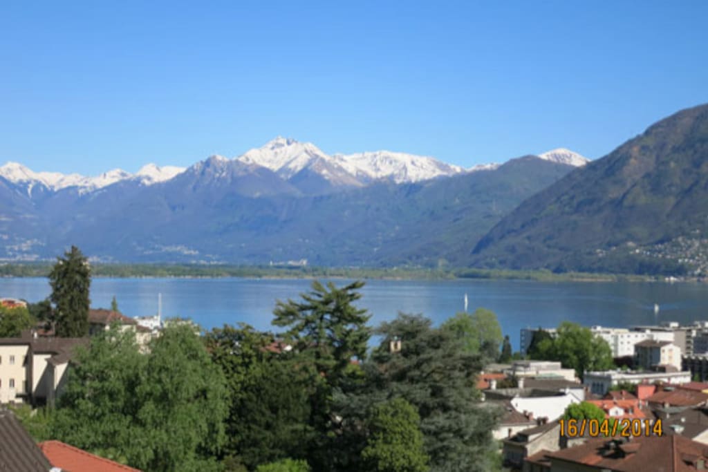 Aussicht auf Locarno und den See