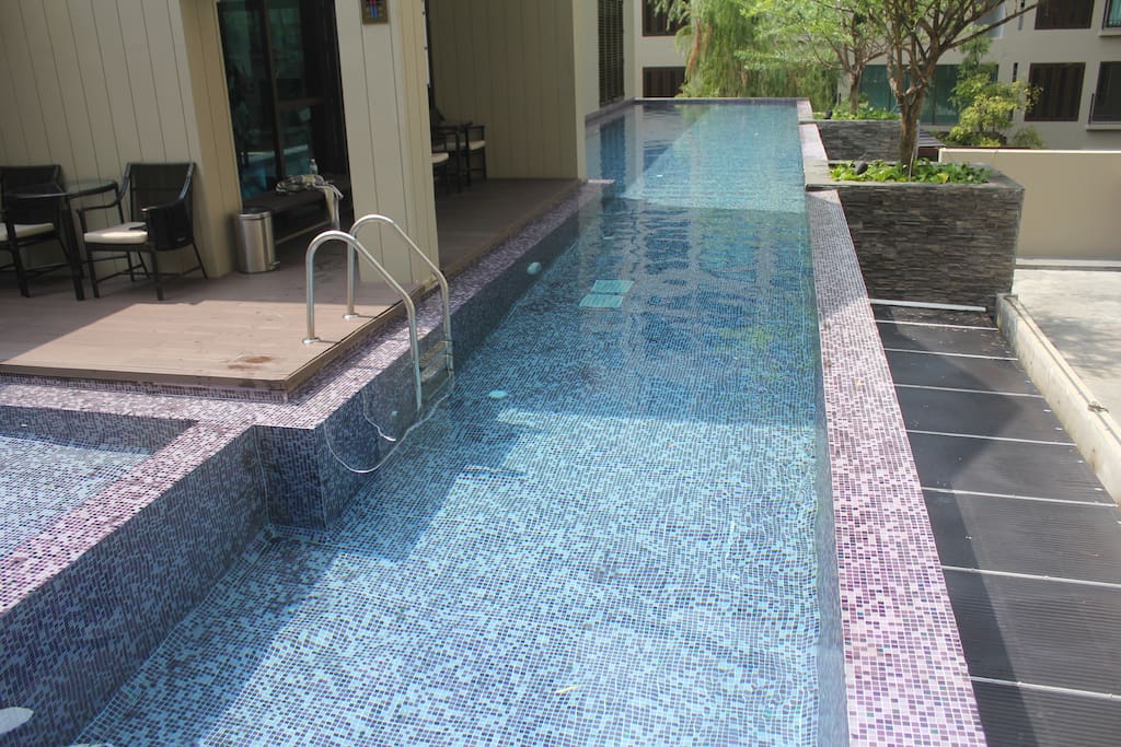 Nice pool to relax when the sun is out.
