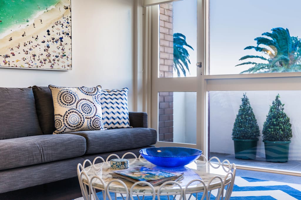 Living room with gorgeous view