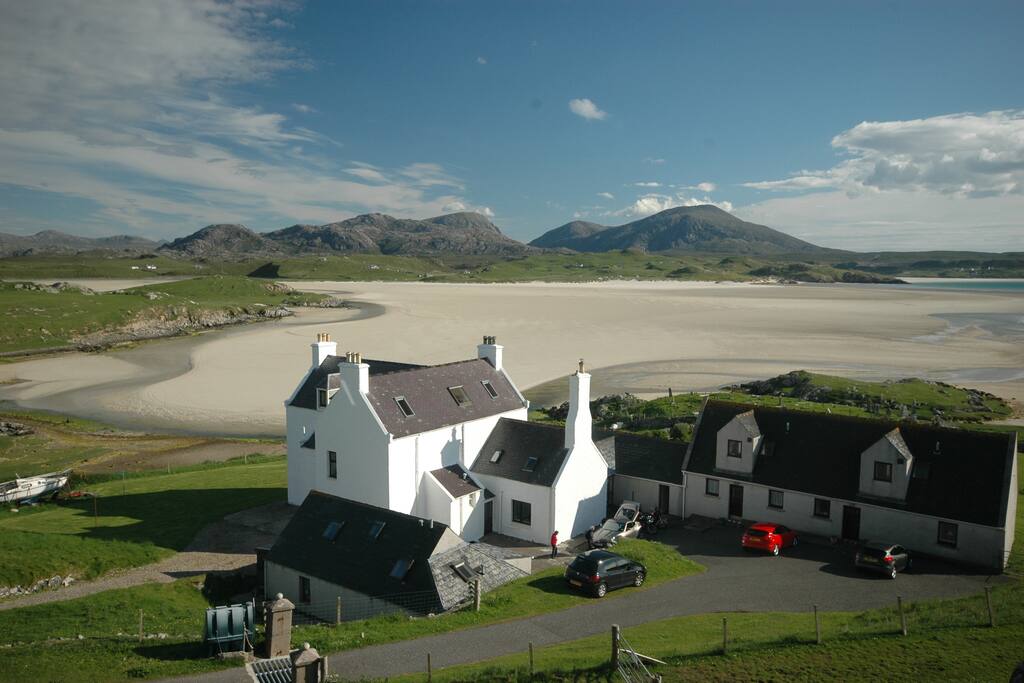 This is a closer view of the cottag. It does not have sea views but is a 1 minute walk to the shore.minute walk to the shore