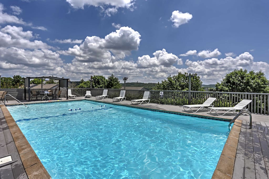 Summer days are perfectly enjoyed around the refreshing community pool.