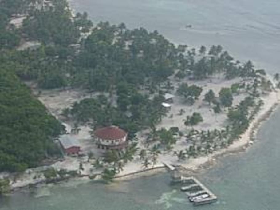 Arial view of the property.