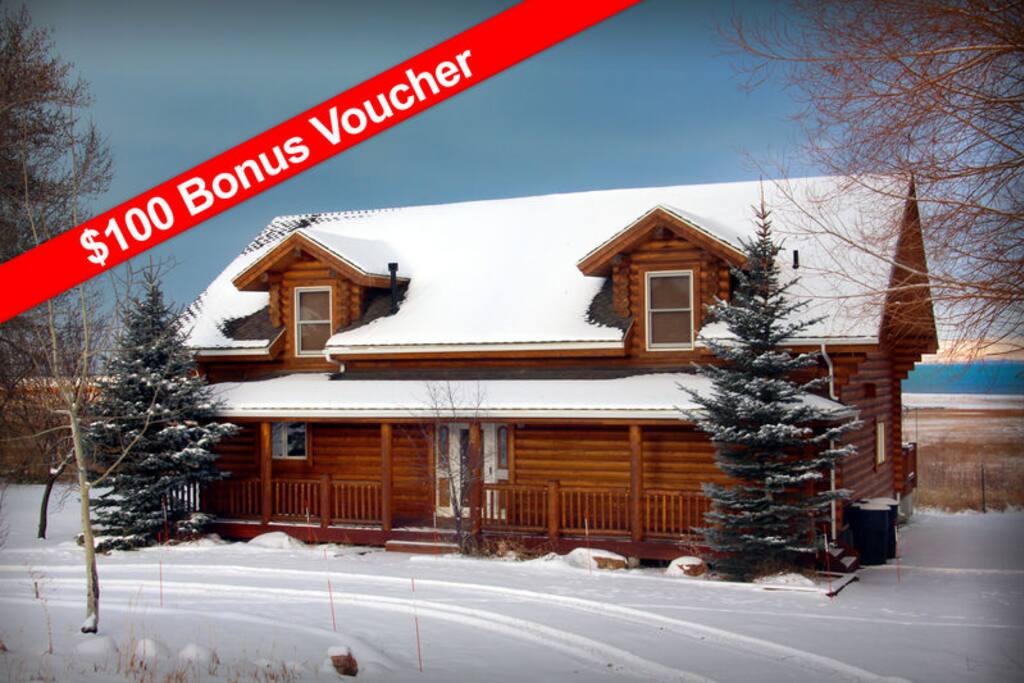 Enjoy the beauty of Lakeside Lodge in the winter time