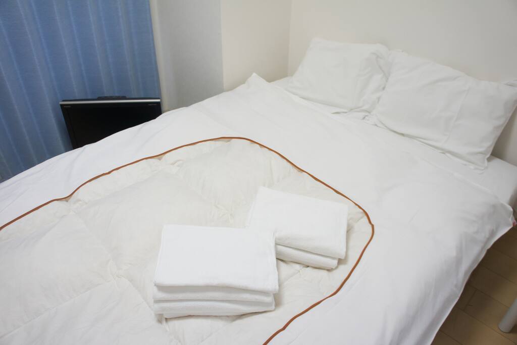 cleaned bed