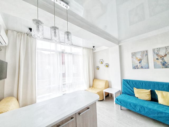 Cozy studio 100 meters from the sea !!! No slides!