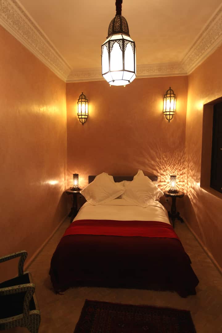 The Avocado room on the second floor.