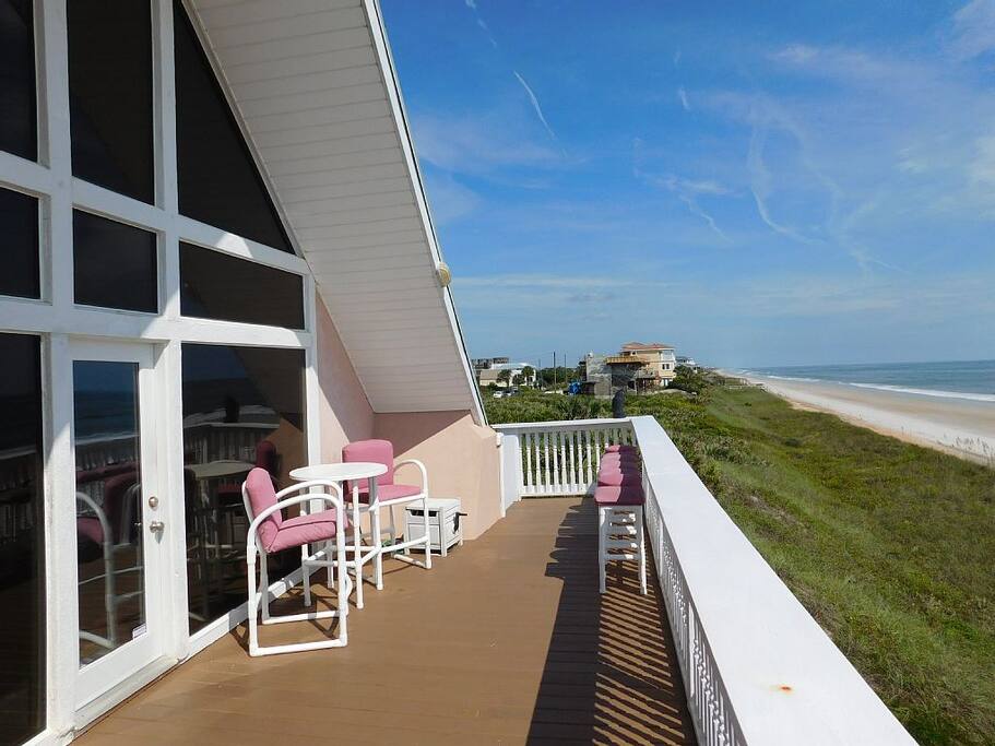 Wide open beachside deck