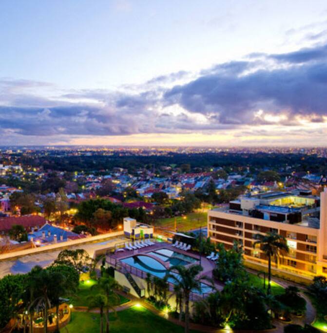 Views across the parklands from every balcony