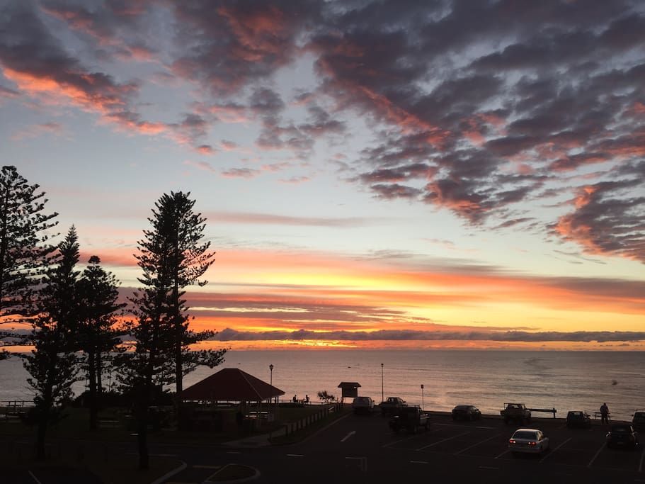Sunrise view from your bedroom