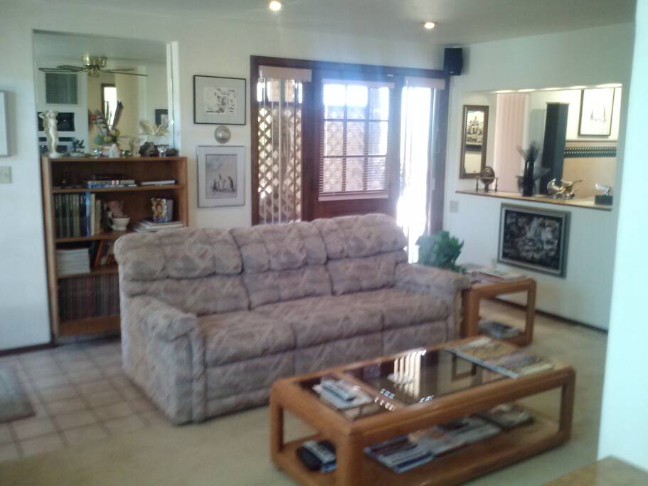 living room with second entrance