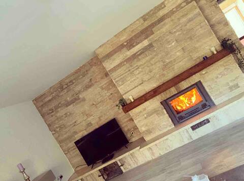 Vacation home Waldzauber with sunroom and fireplace