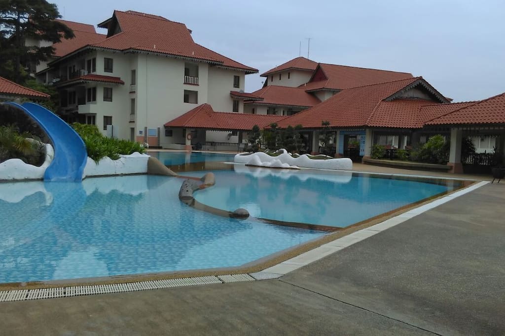 Swimming Pool with children and adult pool