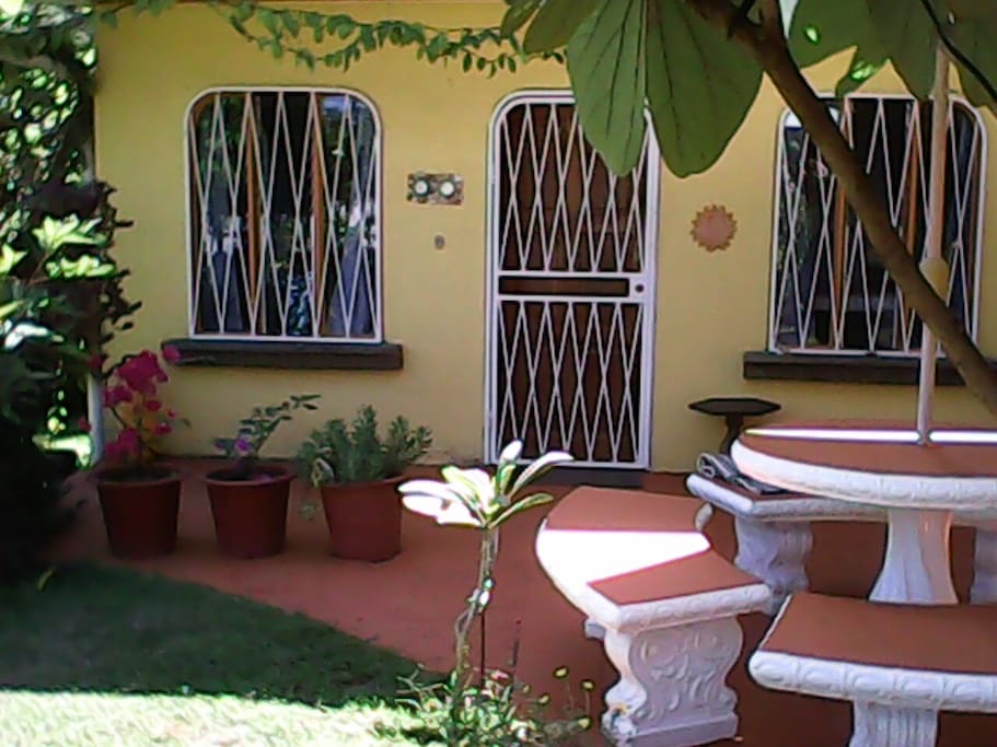 Outdoor seating area