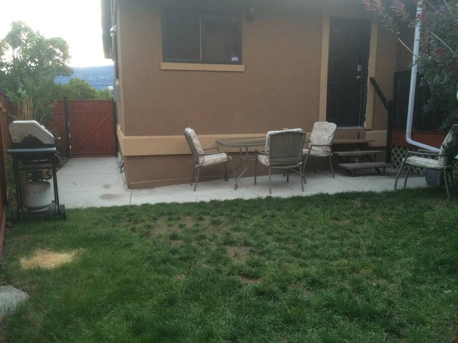 BBQ and lounging area