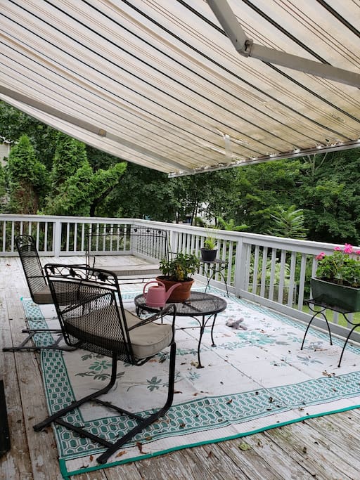Deck in the Summer.