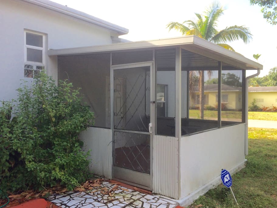 Screened porch
