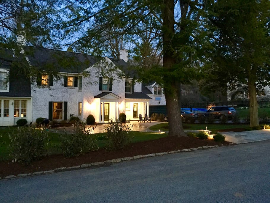 Rear of House at Twilight