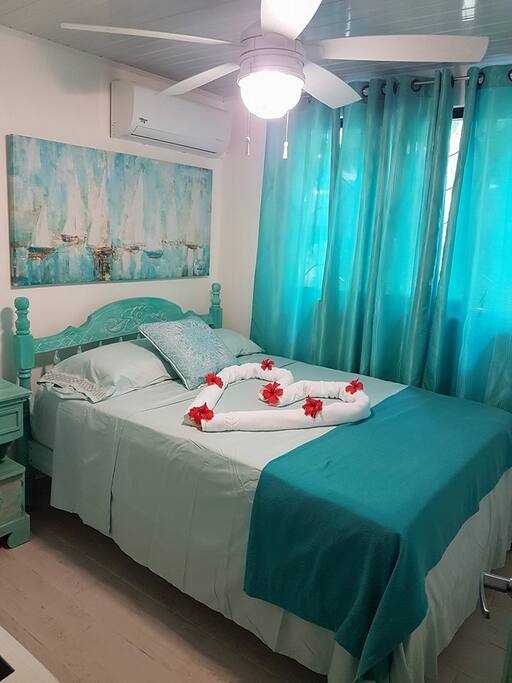Bedroom 1( luxury mattress and linens)