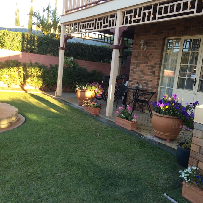 front garden inside the front gate.