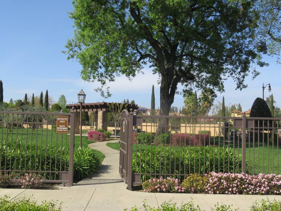 Community park across from the home