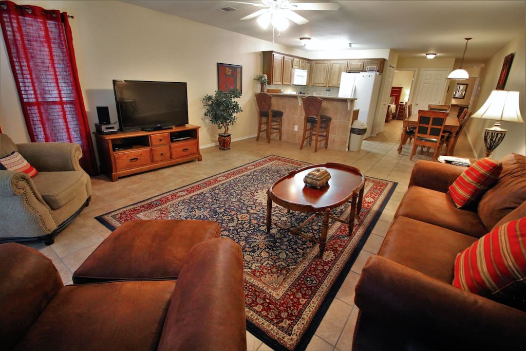 Living Room with Queen Sleeper Sofa