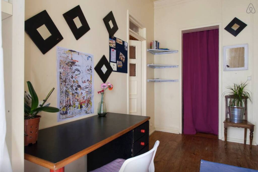 your first room - with desk and sofa