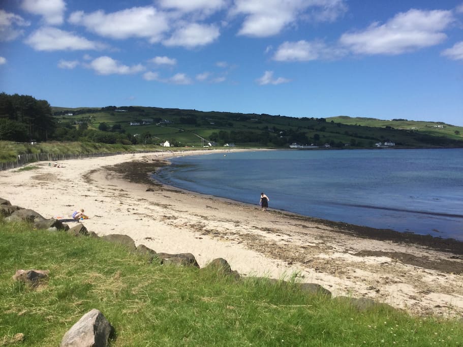 1 minute walk to Cushendun beach
