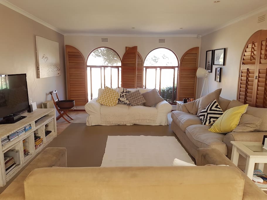 sunny and bright with adjacent braai room