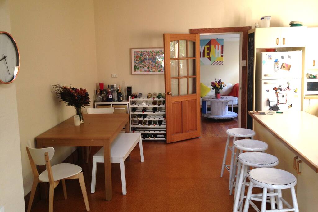 Spacious kitchen area...