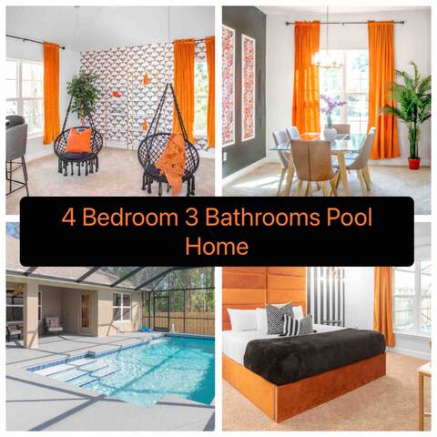 2 King Bed Pool Retreat Modern Amenities Palm Bay