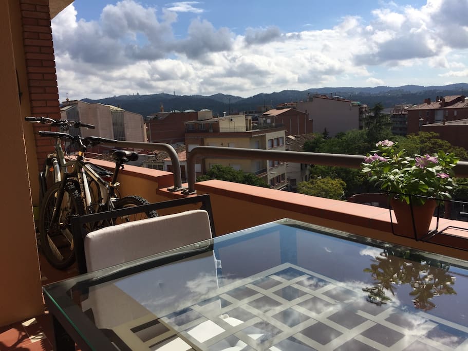 Balcón, compartido con el resto de la familia