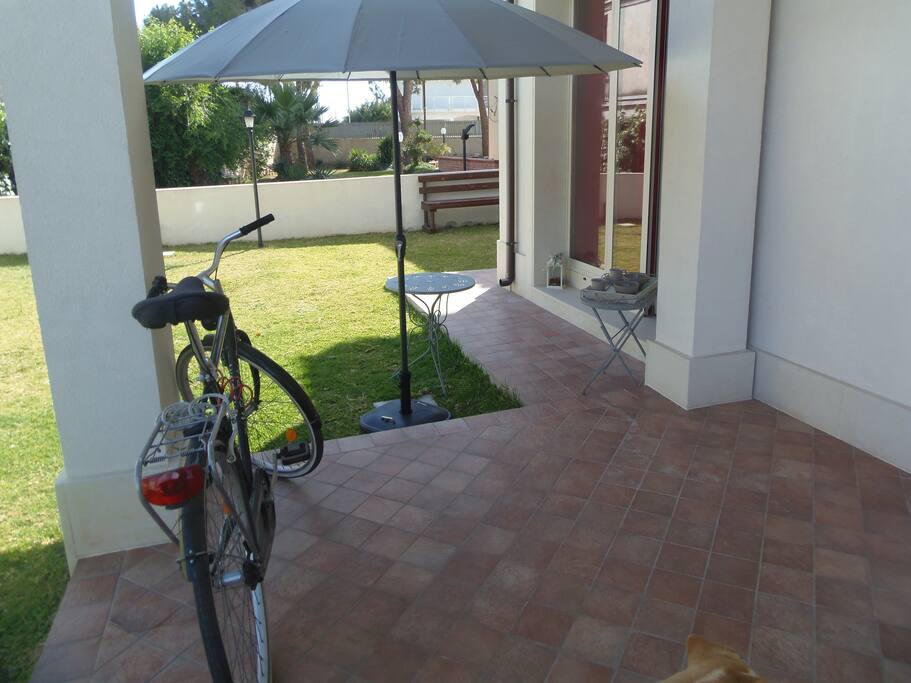 Verandina antistante le camere