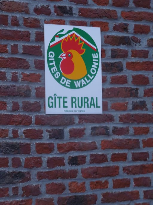 Notre gîte est reconnu et agréé, pour l'accueil de 8 à 10 personnes, par la Région Wallonne.