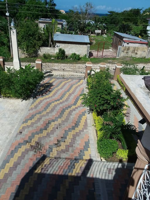 Driveway and gate