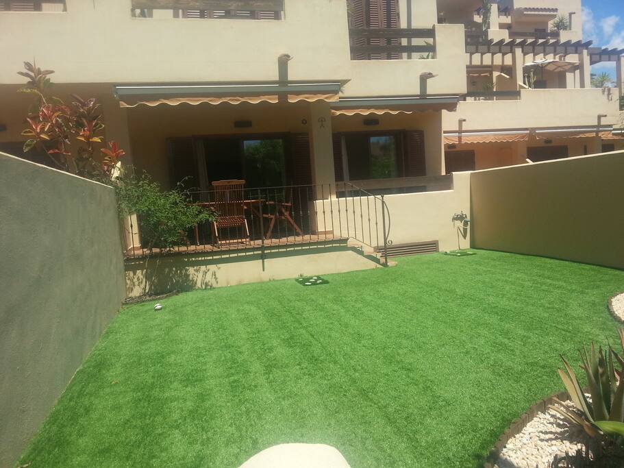 View of the terrace and garden!