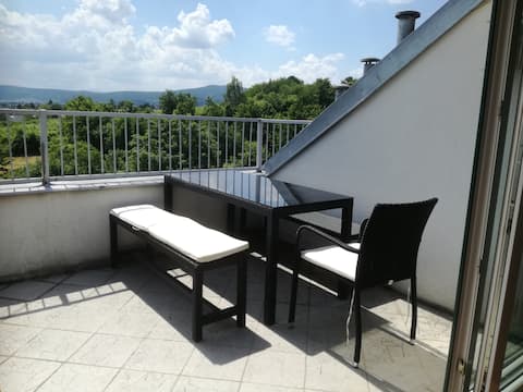 Apartamento con terraza en la azotea en Baden cerca de Viena