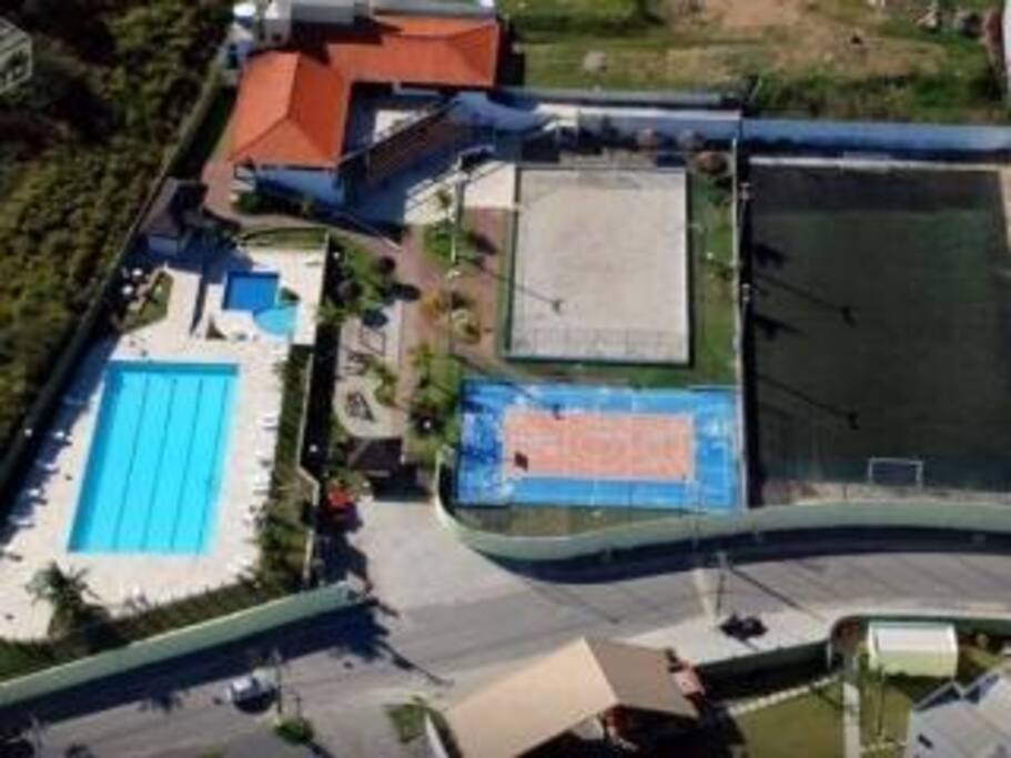 Vista do clube privativo