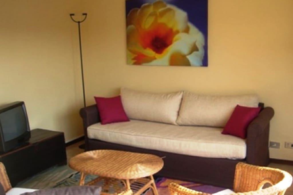 sofa in living