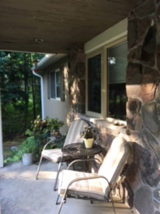 Enjoy an evening beverage on the front porch