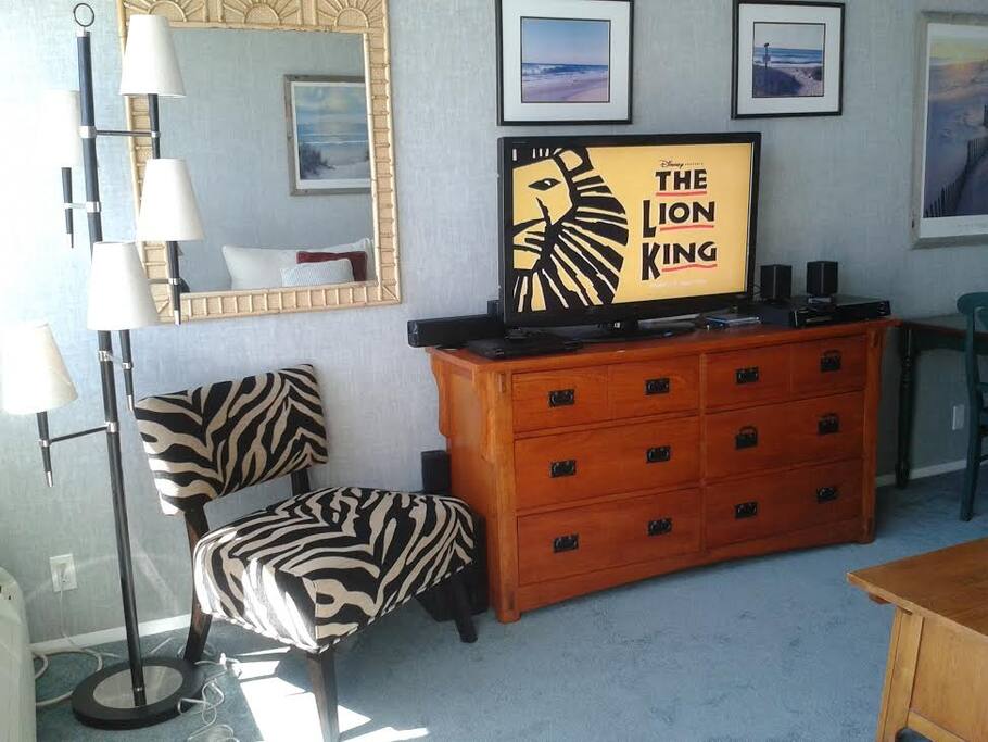 Living room with flat screen TV