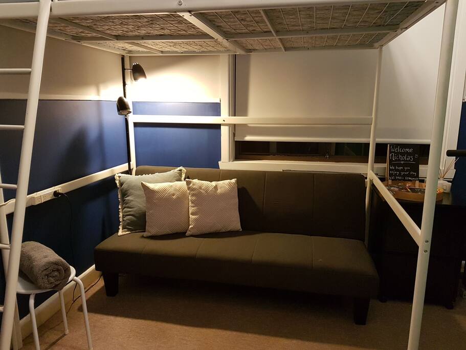 Chill out on the sofa or fold it out
