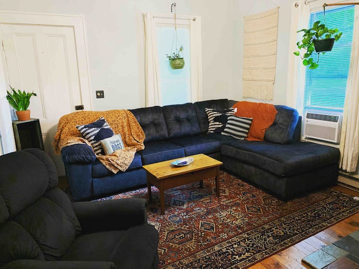 Large sectional sofa with a pullout queen bed 
