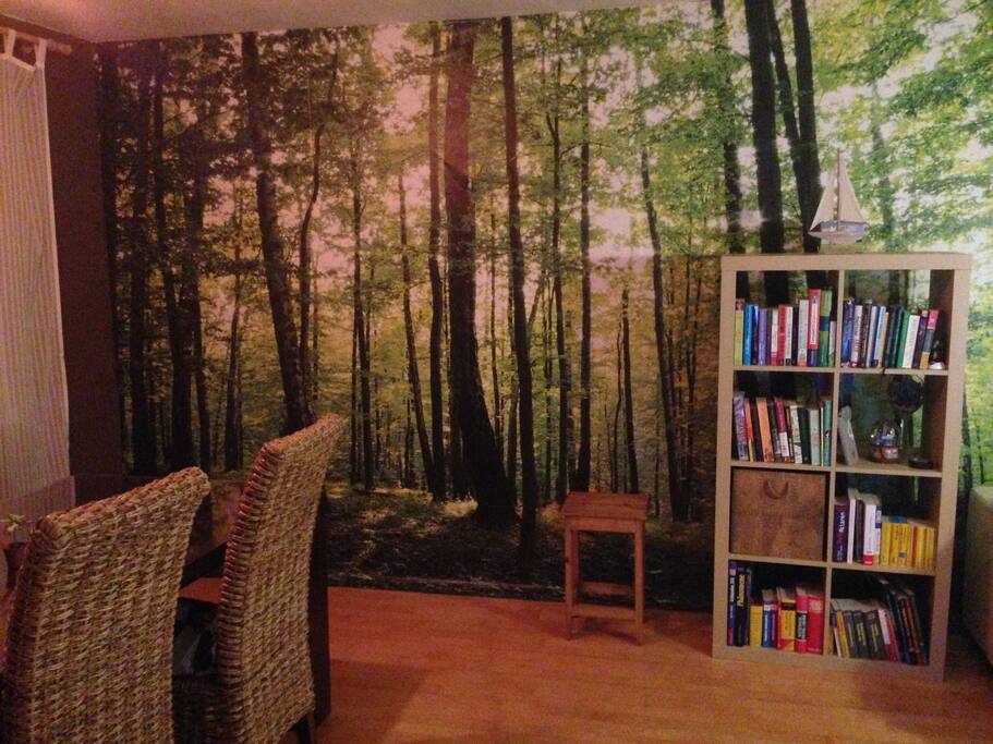 the left side of my living room, where for people can dine :)