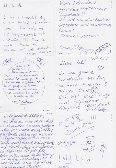 Thats what my guests left in 2015. They were all marvelous. :-)