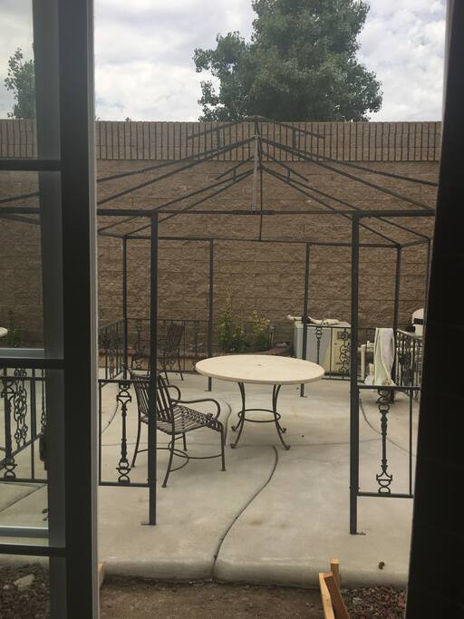 Patio outside your room